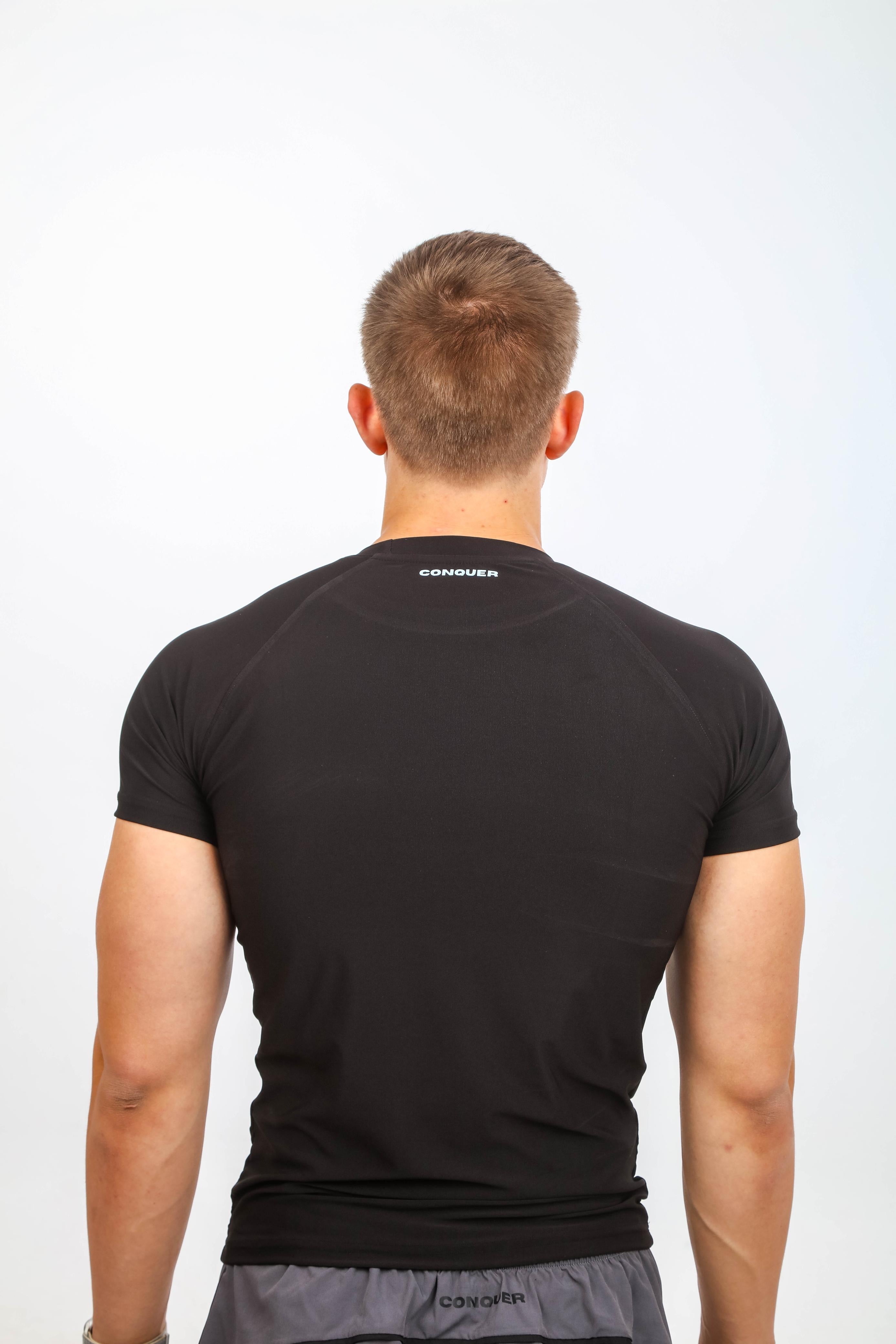 Black compression tee